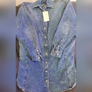 Blue Denim Dress S